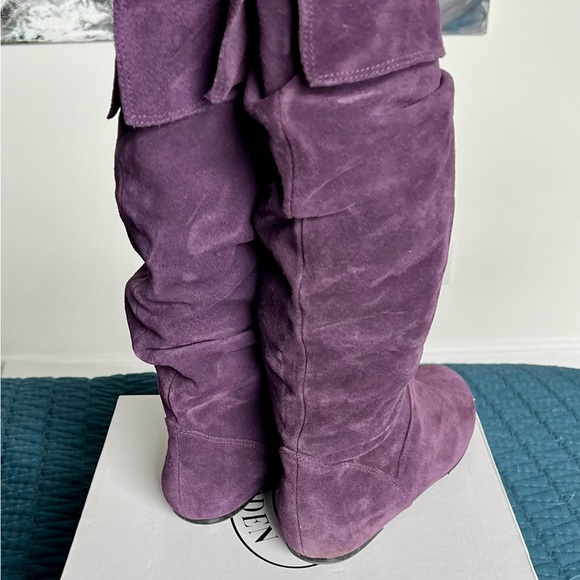 Steve Madden 💜 Tianna Suede Slouch Boots - Picture 2 of 6